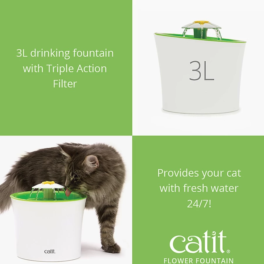 PetSmart Catit 2.0 Flower Fountain - Automatic Cat Water Dispenser for Fresh Hydration