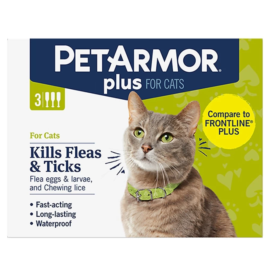 PetSmart PetArmor Plus Flea & Tick Spot-On Treatment for Cats Over 1.5 lbs - Fast-Acting Protection