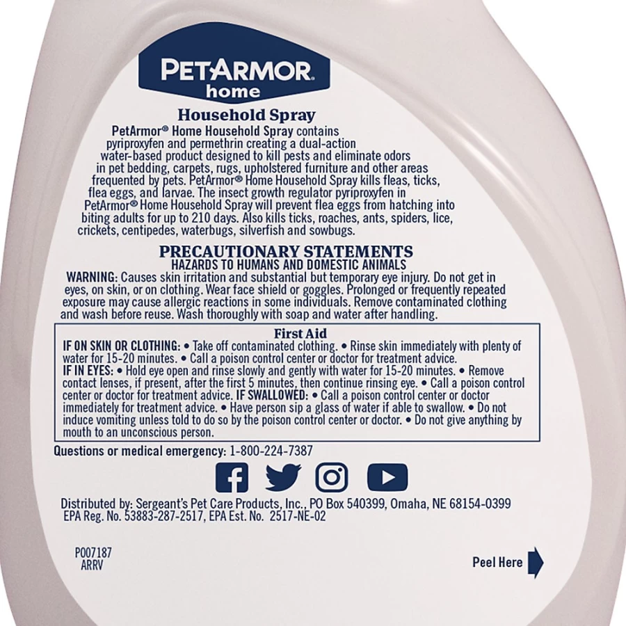 PetSmart PetArmor Flea & Tick Home Spray for Dogs & Cats – Fast-Acting Household Pest Control