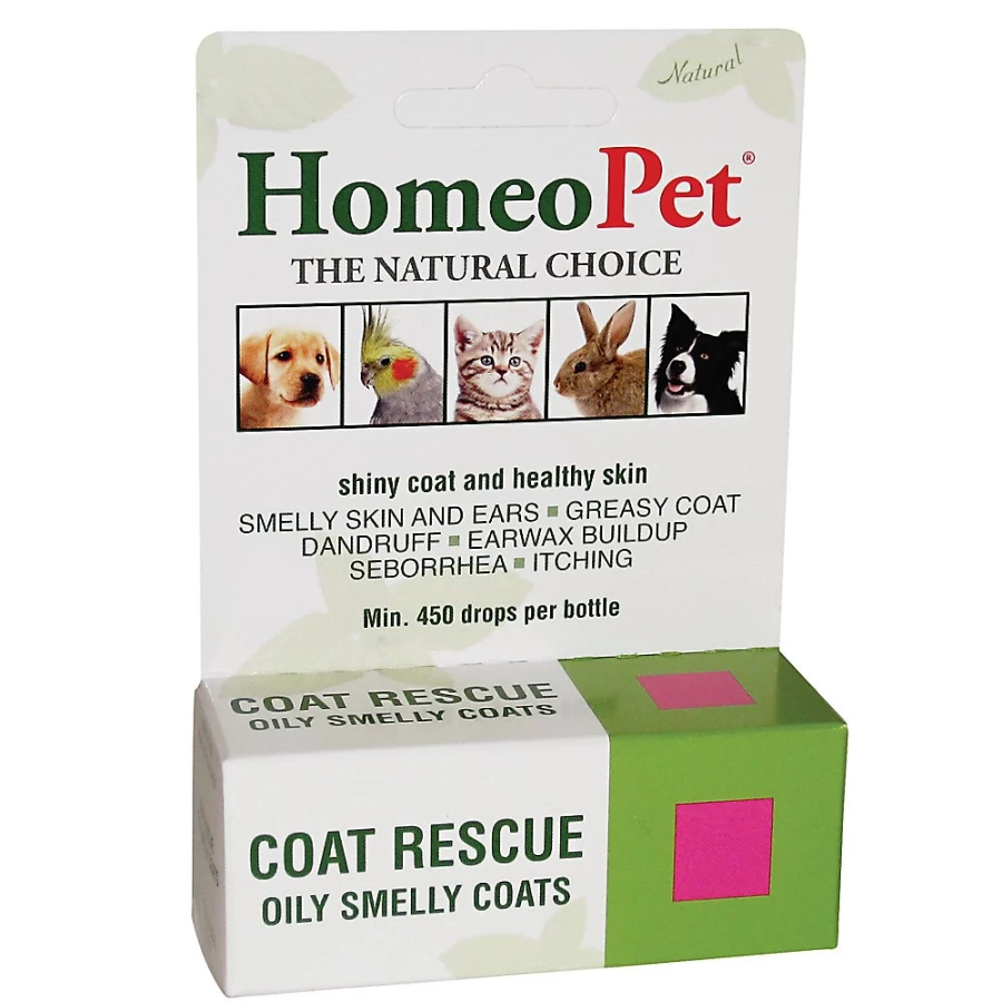 PetSmart HomeoPet Coat Rescue for Dogs & Cats - Natural Fur & Skin Relief Supplement