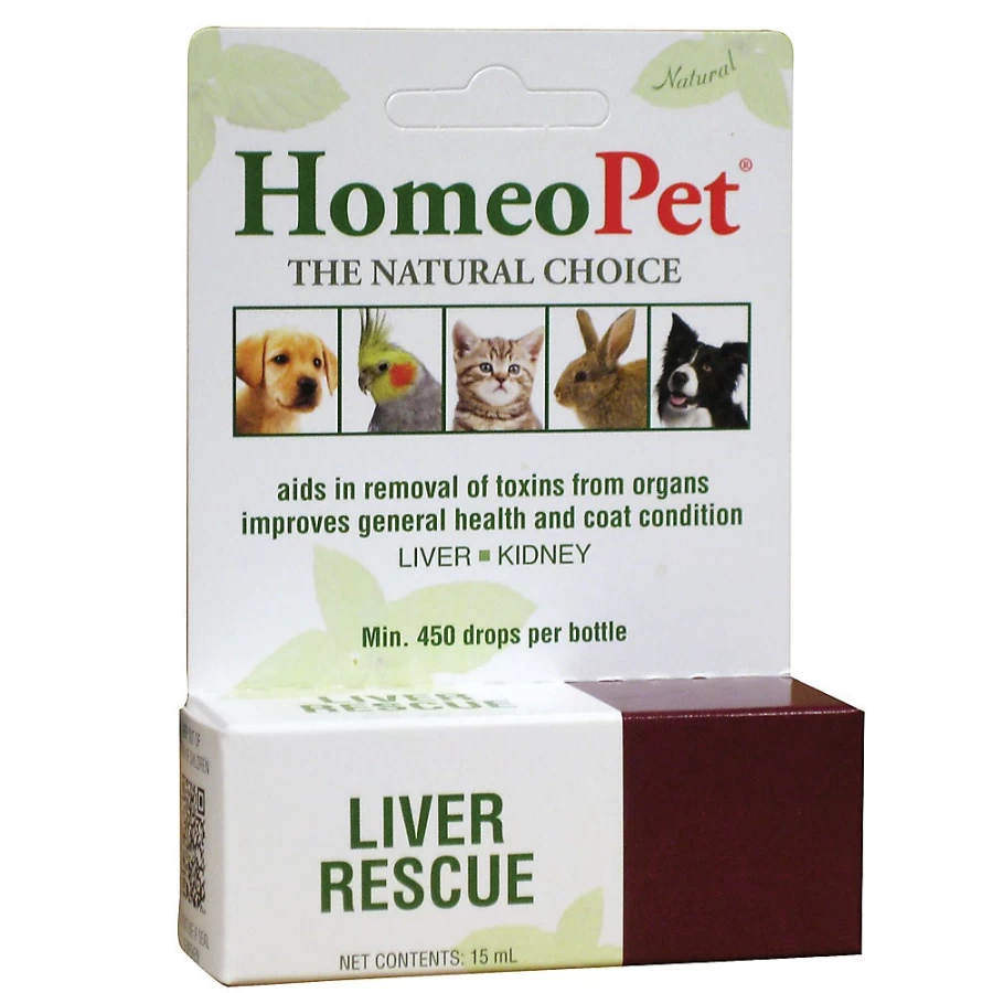PetSmart HomeoPet Liver Rescue Treatment for Dogs & Cats – Natural Liver Support Supplement