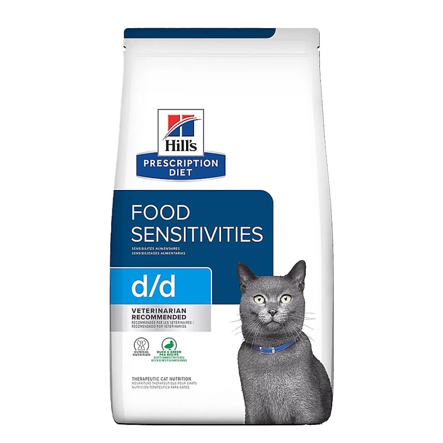 PetSmart Hill's Prescription Diet d/d Grain-Free Dry Cat Food for Skin & Food Sensitivities - Duck & Green Pea Recipe