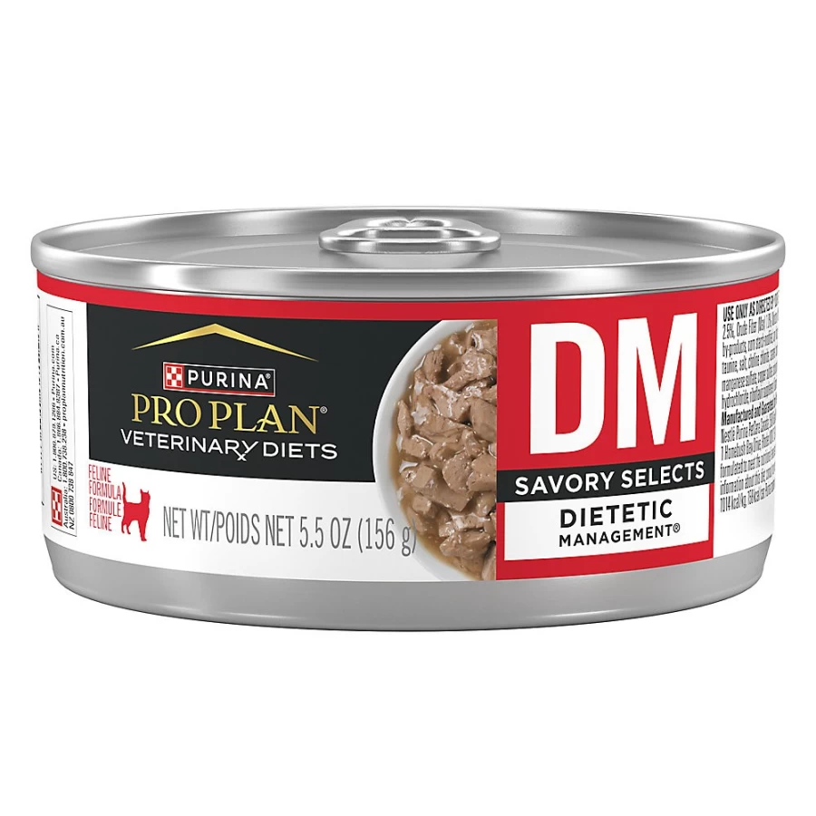 Purina Pro Plan Veterinary Diets DM Savory Selects Dry Cat Food for Diabetic Management - Petsmart