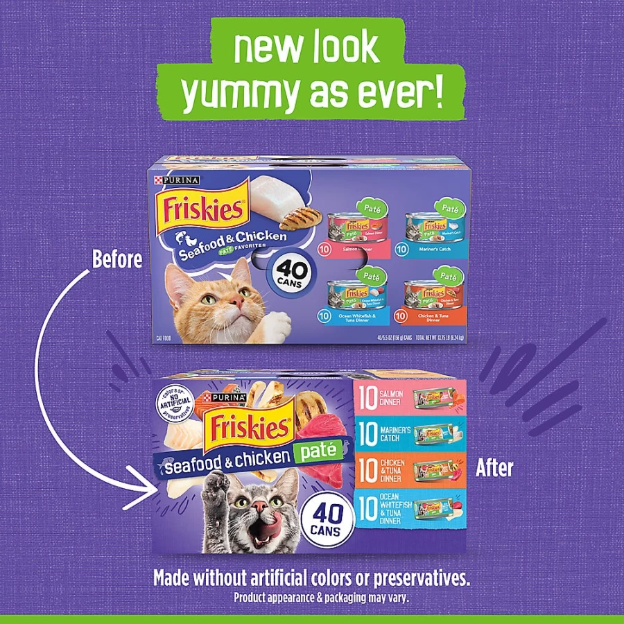 Purina Friskies Wet Cat Food for All Life Stages - 15.75 lb. Pack, Vitamin-Enriched | PetSmart