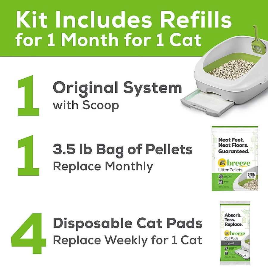 PetSmart Hooded Cat Litter Box System - Purina Tidy Cats Breeze Odor Control & Easy Clean Design