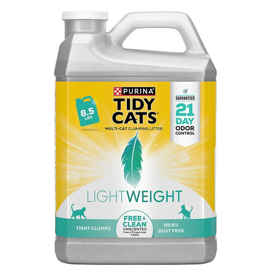 PetSmart Unscented Lightweight Purina Tidy Cats Free & Clean Clumping Clay Litter for Multi-Cat Households