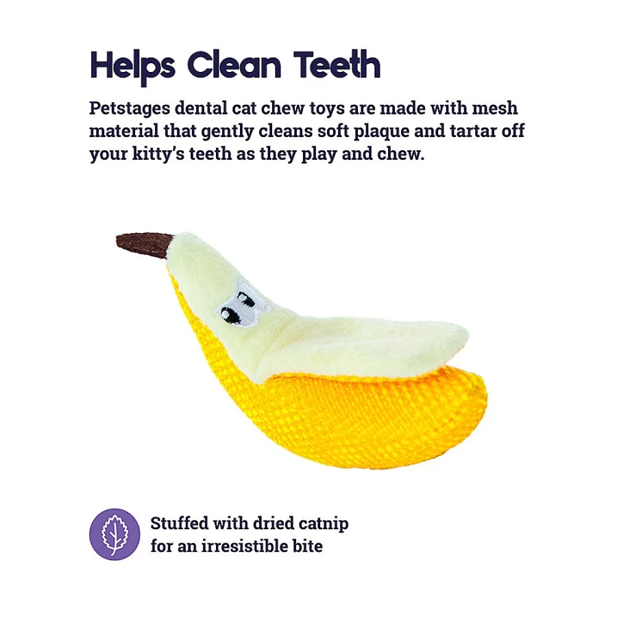 PetSmart Dental Chew Cat Toy - Banana Teether for Cats by Petstages