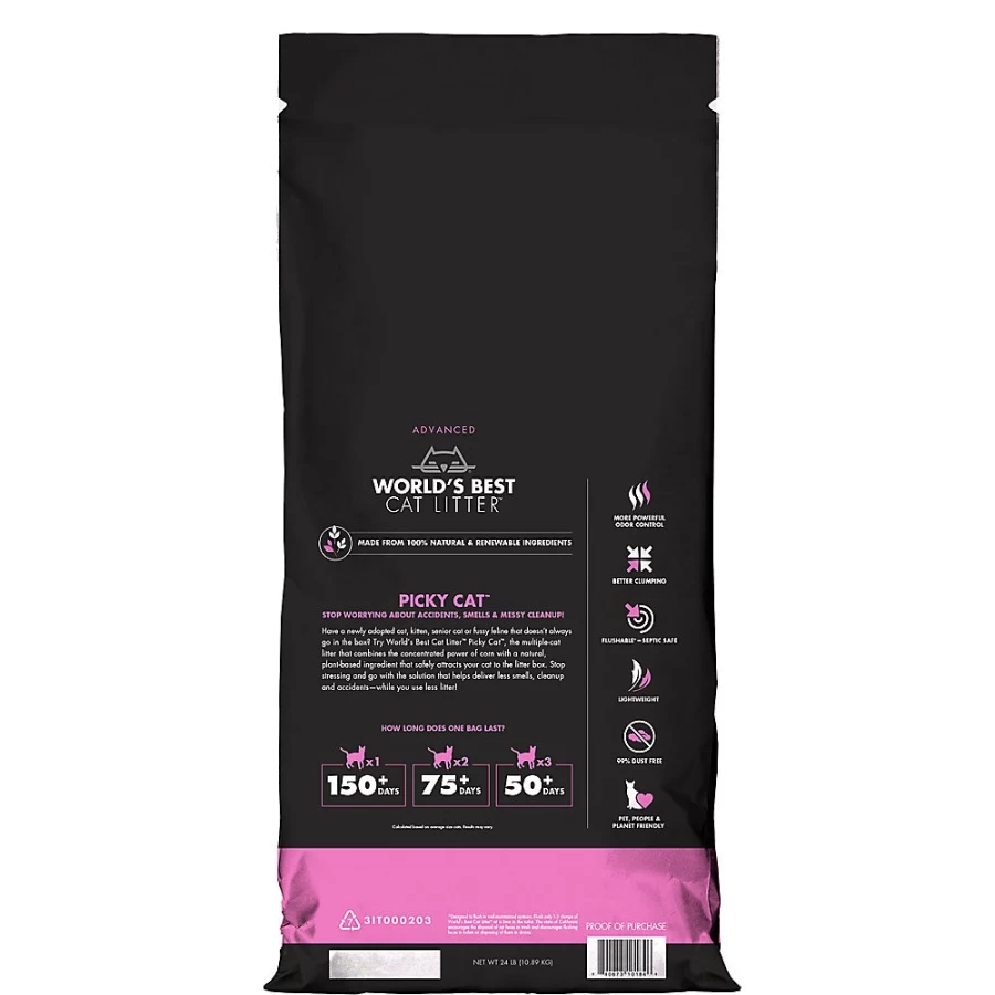 PetSmart Advanced Clumping Corn Cat Litter - Lightweight, Natural, Multi-Cat Formula for Picky Cats