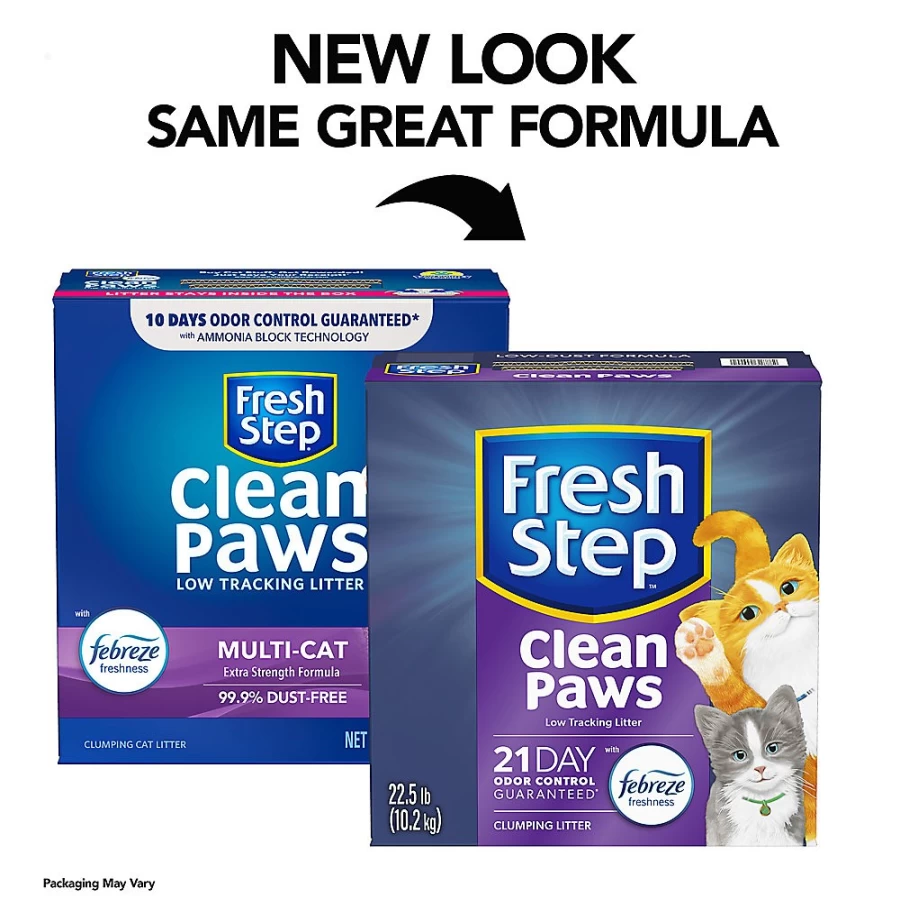 PetSmart Fresh Step Multi-Cat Clumping Clay Litter with Febreze Scent - Low Dust, Long-Lasting Odor Control