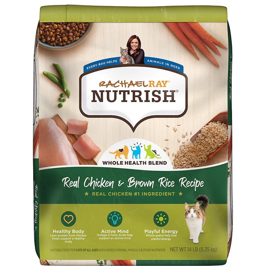 "PetSmart Rachael Ray Nutrish Dry Cat Food - Chicken & Brown Rice Recipe for All Life Stages"
