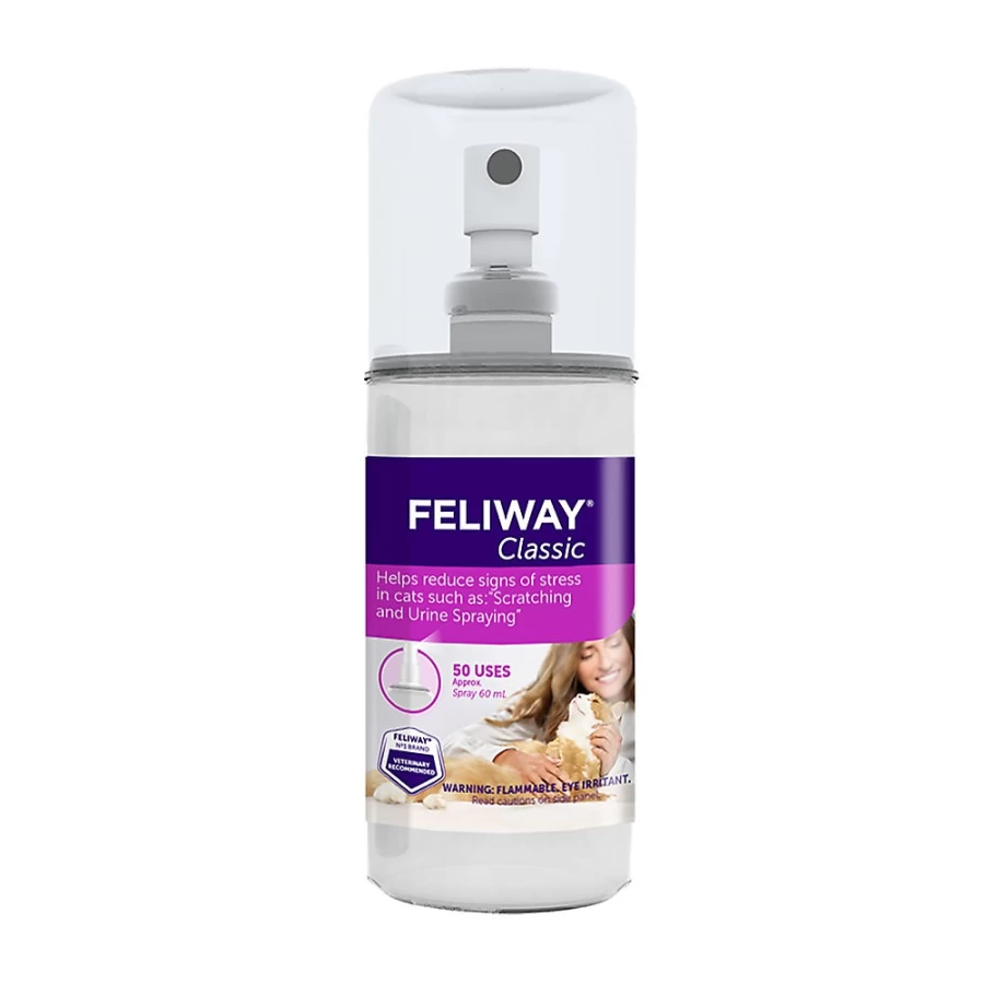PetSmart Feliway Classic Cat Calming Spray 60ml – Reduce Stress & Anxiety in Cats