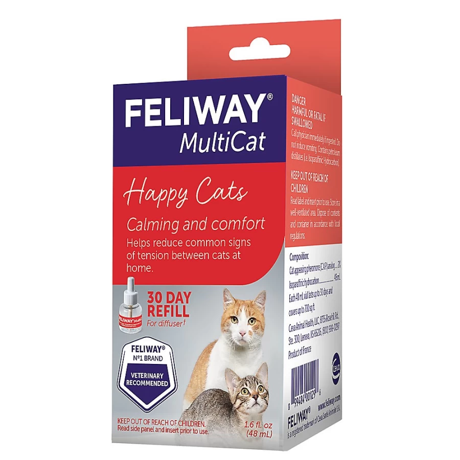 PetSmart Feliway MultiCat Calming Diffuser Refill for Cats – Stress Relief Solution