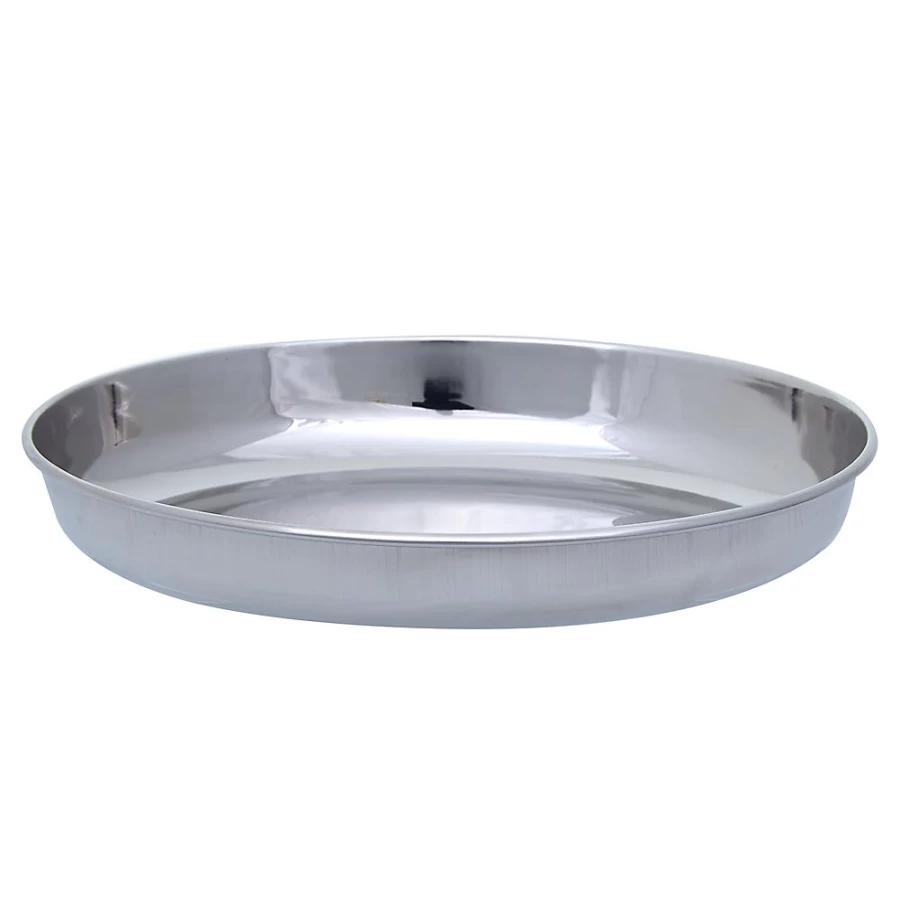 PetSmart Whisker City 1-Cup Stainless Steel Oval Cat Food & Water Saucer Dish