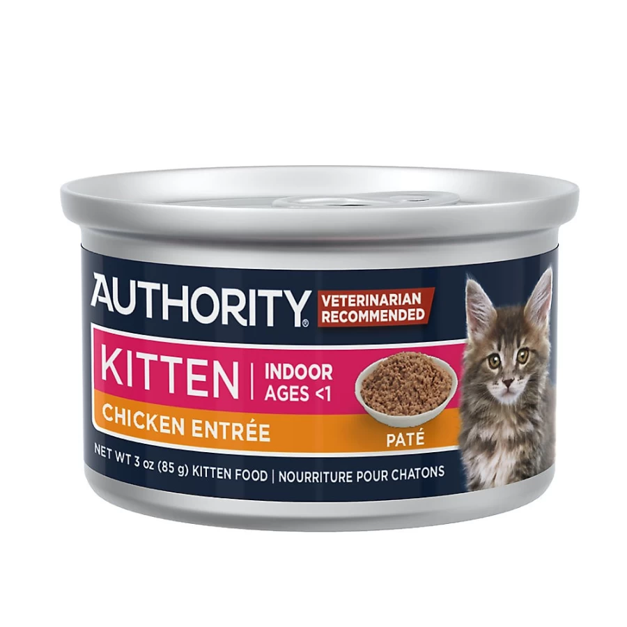 PetSmart Authority Kitten Wet Food Pate - 5.5 Oz Can, Grain-Included Recipe for Everyday Health