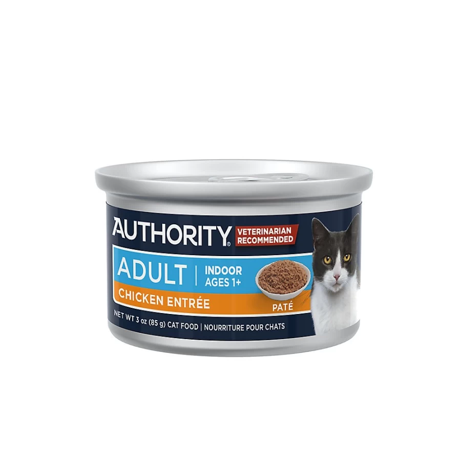 PetSmart Authority Everyday Health Indoor Cat Wet Food Pate - 3 Oz Can, With Grains for Adult Cats