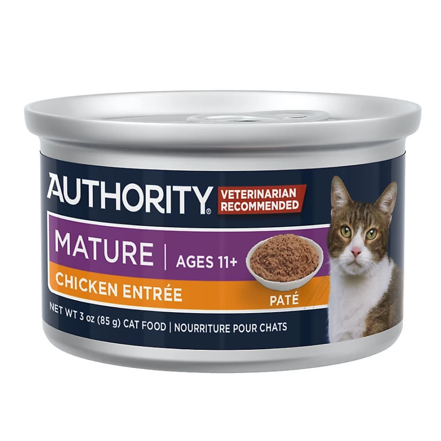 PetSmart Authority Everyday Health Senior Cat Wet Food Pate - 3.0 Oz, With Grains for Mature Cats