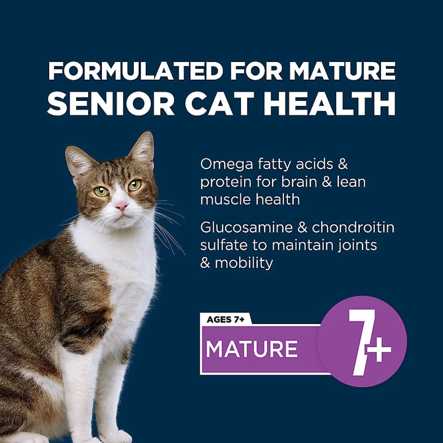 PetSmart Authority Everyday Health Senior Dry Cat Food - Chicken & Rice Recipe, With Grains for Mature Cats