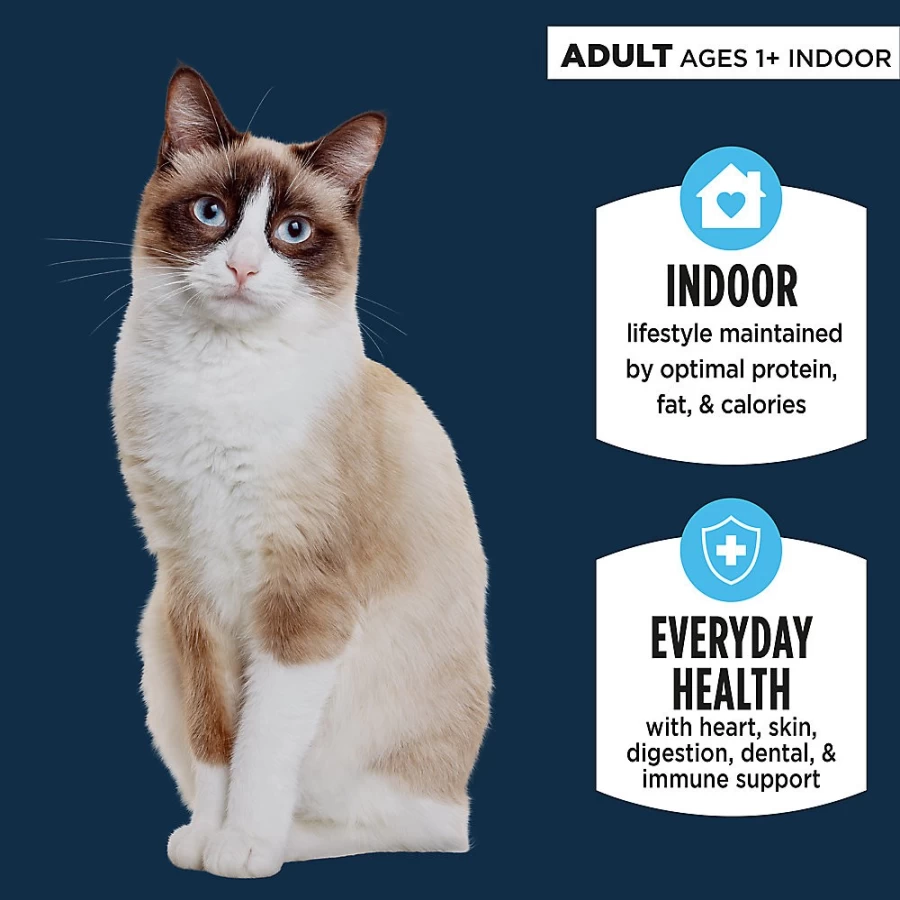 PetSmart Authority Everyday Health Indoor Cat Dry Food - Tuna & Rice Recipe, With Grains for Adult Cats
