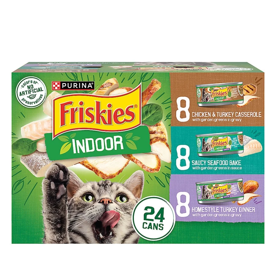 Purina Friskies Indoor Adult Wet Cat Food, 9.4 lb Bag - Premium Dry Cat Food for Indoor Cats | PetSmart