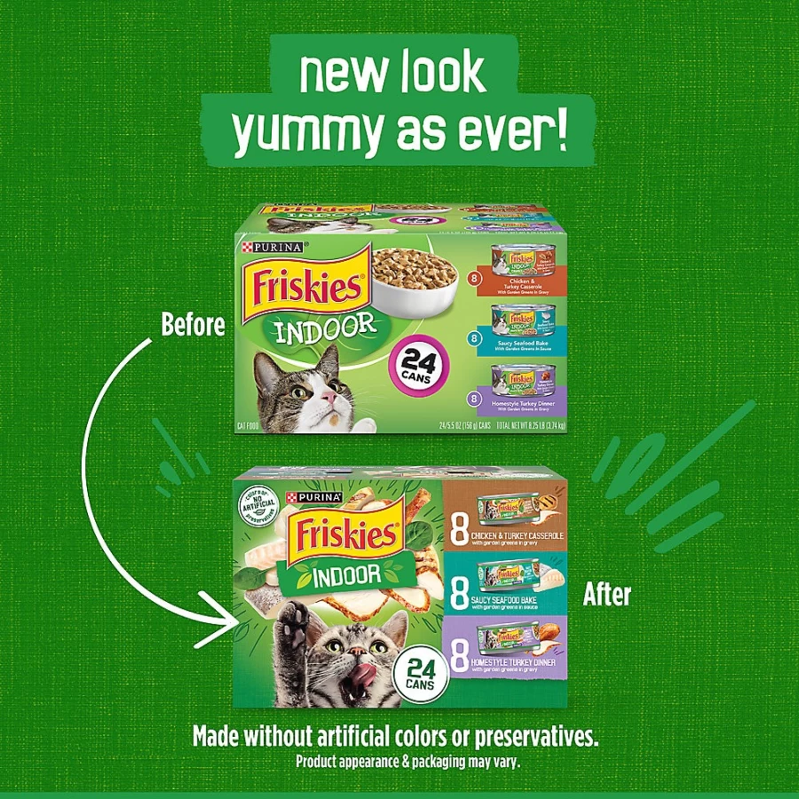 Purina Friskies Indoor Adult Wet Cat Food, 9.4 lb Bag - Premium Dry Cat Food for Indoor Cats | PetSmart