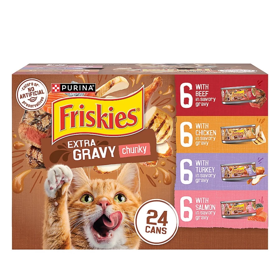 Purina Friskies Extra Gravy Wet Cat Food for Adults, 9.4 lb Bulk Pack | PetSmart