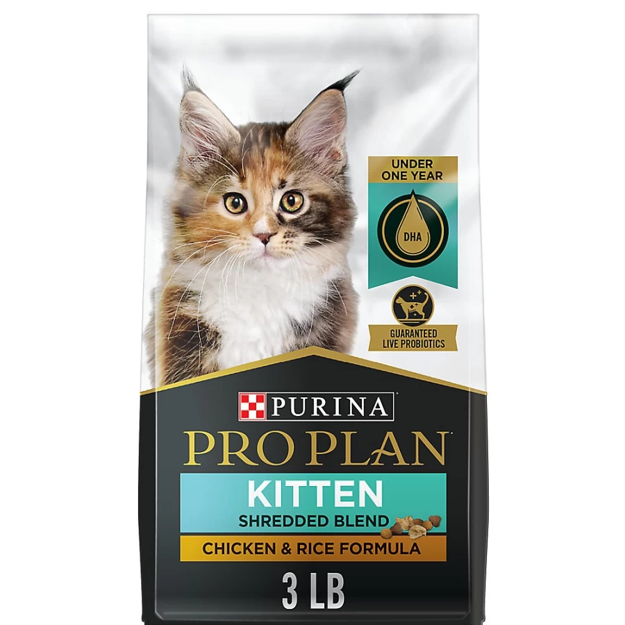 Purina Pro Plan High-Protein Chicken & Rice Dry Cat Food for Kittens - Complete Essentials | PetSmart