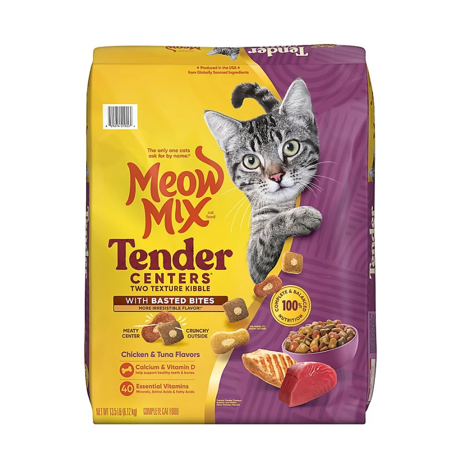 PetSmart Meow Mix Tender Centers Dry Cat Food - Chicken & Tuna Flavor for All Life Stages