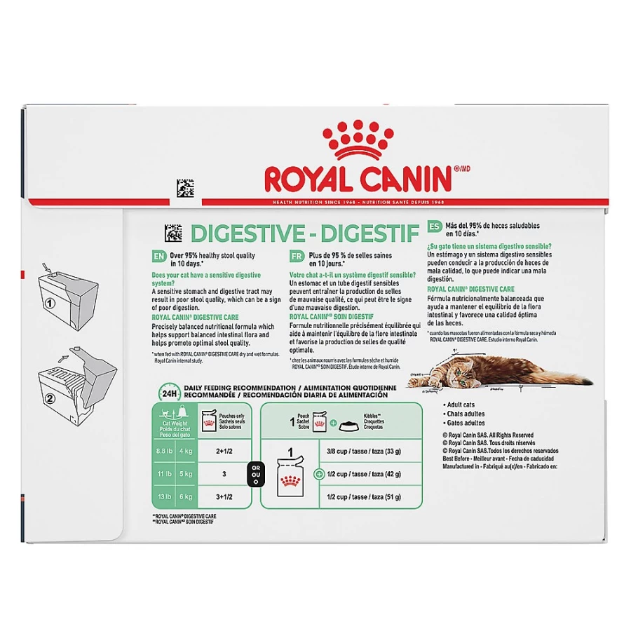 Royal Canin Digest Sensitive Wet Cat Food for Adults - 3 oz Chunks in Gravy | PetSmart