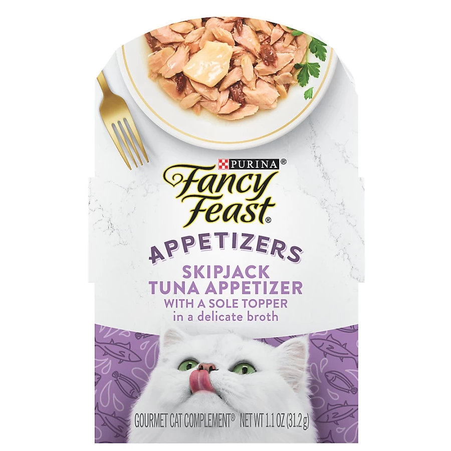 PetSmart Fancy Feast Grain Free Wet Cat Food for Adults - 1.42 oz, No By-Products, Delicious Appetizers