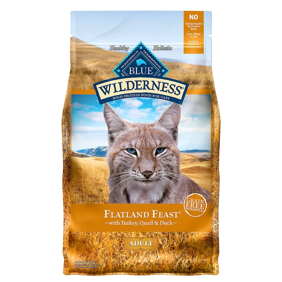 PetSmart Blue Buffalo Wilderness Grain-Free Adult Dry Cat Food with Turkey, Quail & Duck