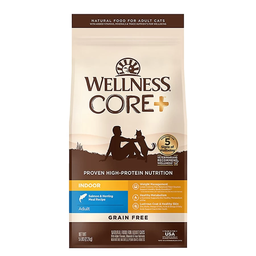 Wellness CORE Grain Free Indoor Adult Cat Food - Natural Salmon & Herring Recipe by PetSmart