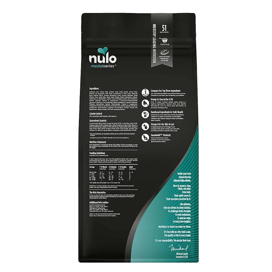 PetSmart Nulo MedalSeries Grain-Free Cod Recipe Dry Cat Food for All Life Stages