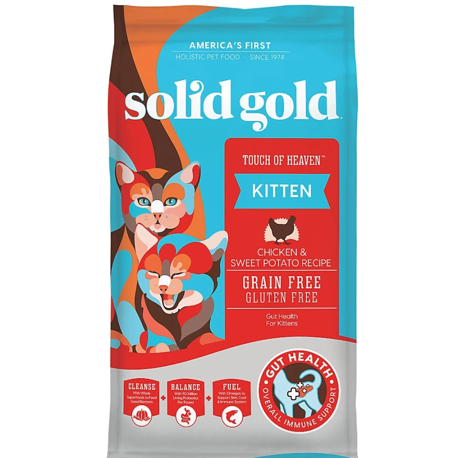 PetSmart Solid Gold Touch of Heaven Grain-Free Kitten Food - Gluten Free, High Protein for Healthy Growth