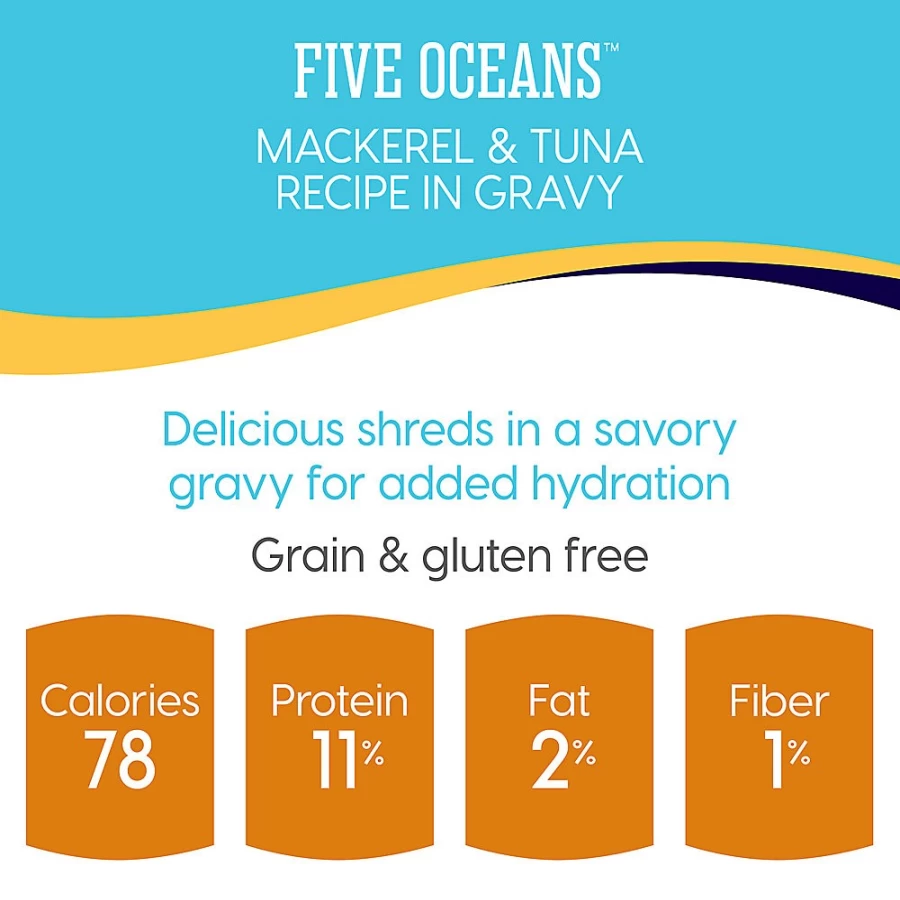 PetSmart Solid Gold Five Oceans Grain-Free Gluten-Free Cat Food Shreds for Optimal Feline Health