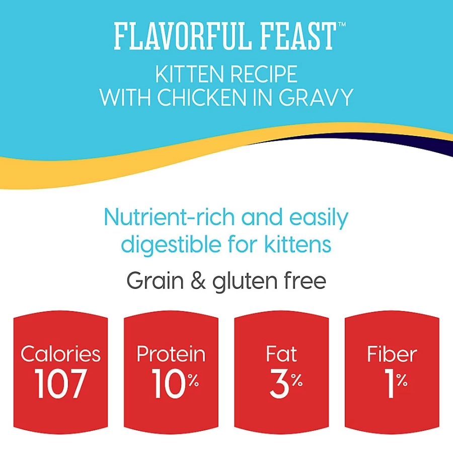 PetSmart Solid Gold Grain-Free Kitten Food - Classic Pate Recipe, Gluten-Free & Flavorful Feast for Cats