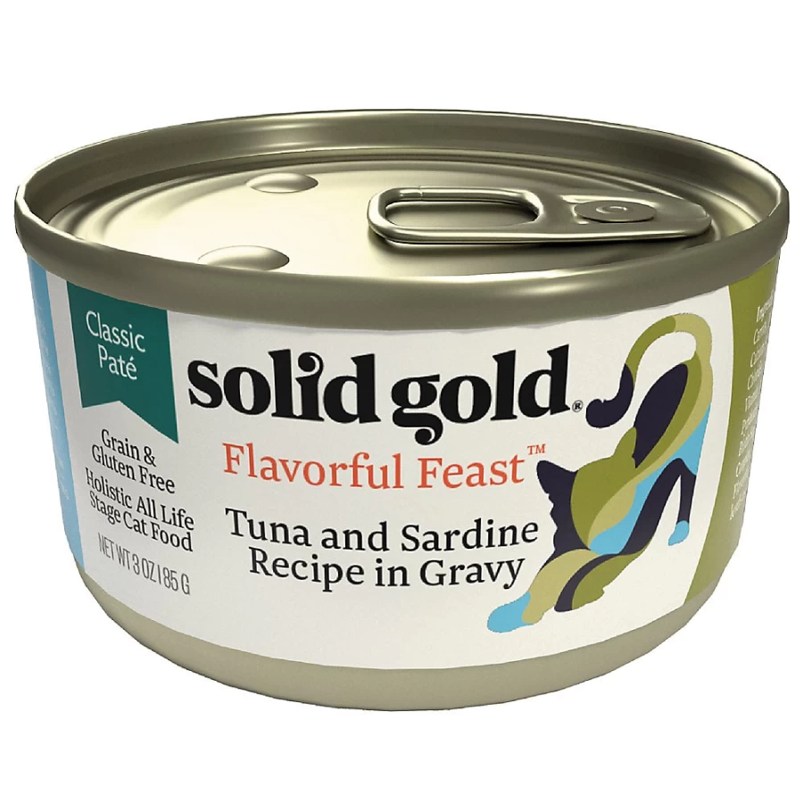 "PetSmart Solid Gold Grain-Free Gluten-Free Classic Pate Cat Food - Flavorful Feasttrade for Cats"