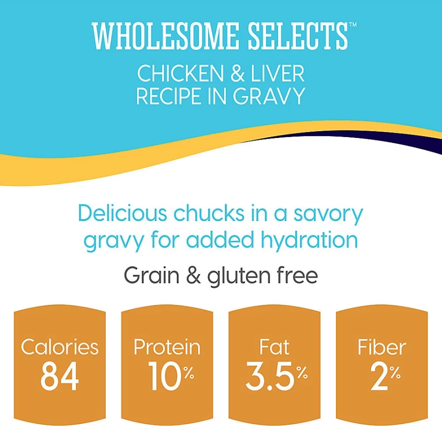 PetSmart Solid Gold Wholesome Selects Grain-Free Gluten-Free Adult Cat Food with Real Meat Chunks