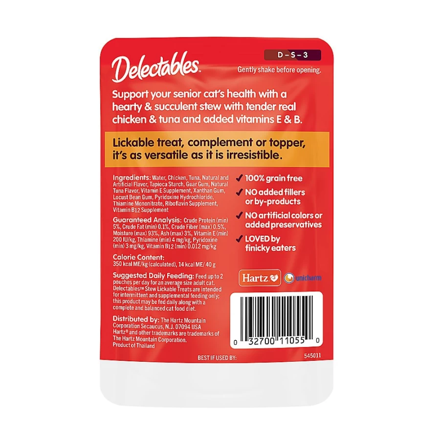 "PetSmart Lickable Stew Senior Cat Treats - Delicious & Healthy Lickable Treats for Older Cats"