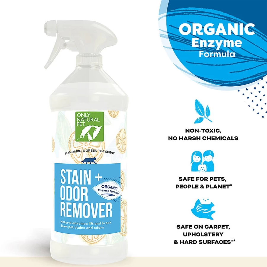 PetSmart Only Natural Cat Stain & Odor Remover - Mandarin Green Tea Scent for Pet Accidents