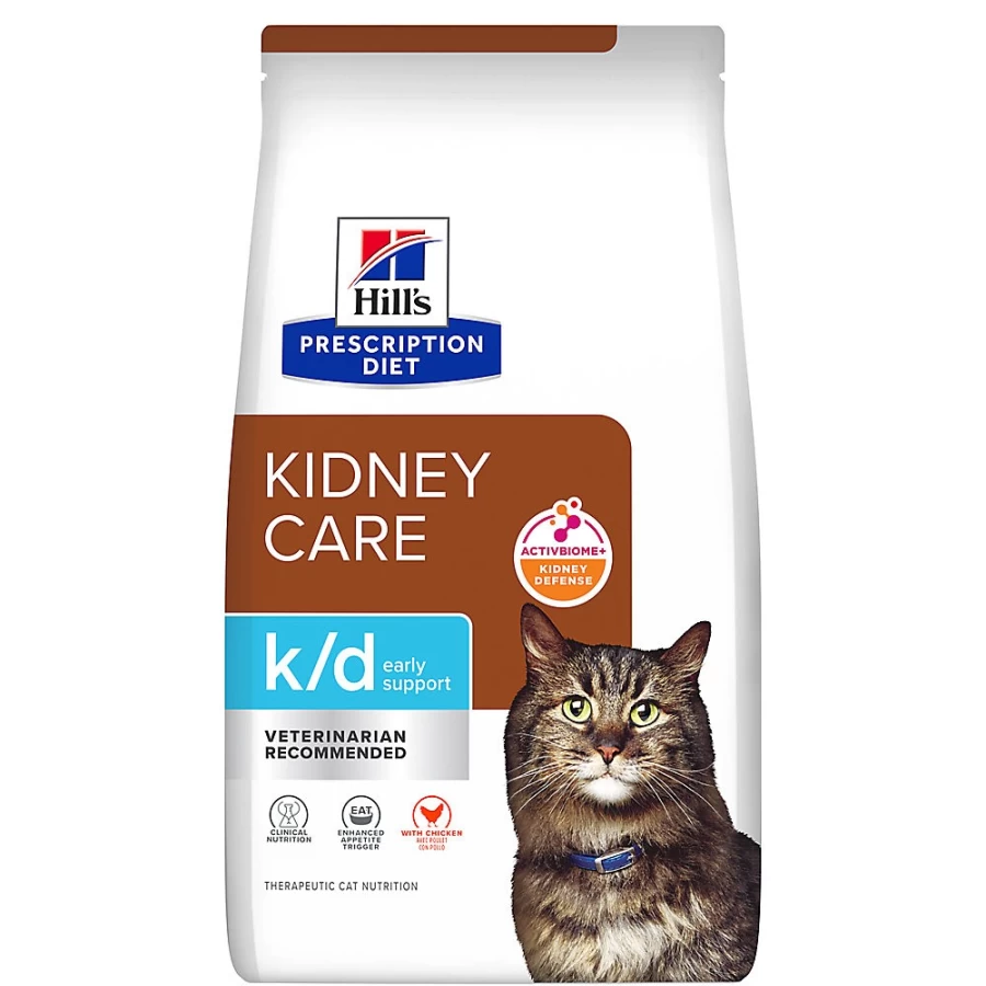 PetSmart Hill's Prescription Diet Kidney Care k/d Early Support Dry Cat Food - Chicken Flavor for Renal Health
