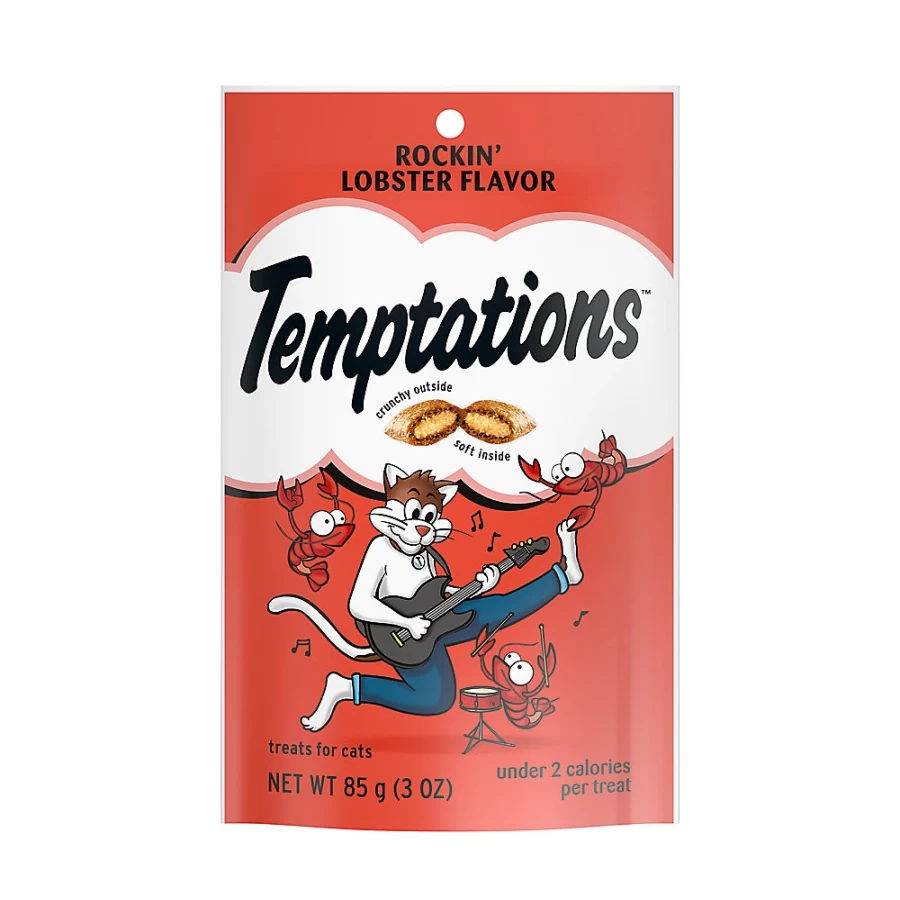 PetSmart Rockin' Lobster Cat Treats - Soft & Crunchy Classic Adult Cat Snacks by Temptationstrade