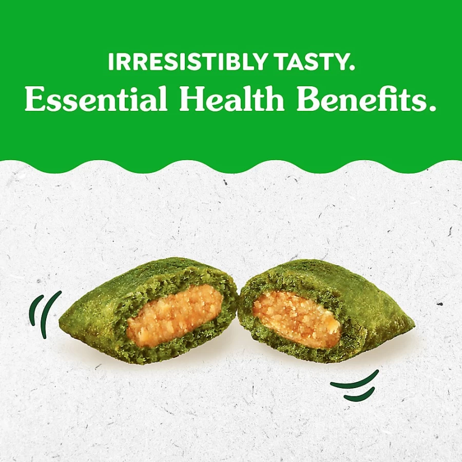 PetSmart Feline Greenies SmartBites Hairball Control Cat Treats - Chicken Flavor, Adult Cat Snacks for Hairball Relief