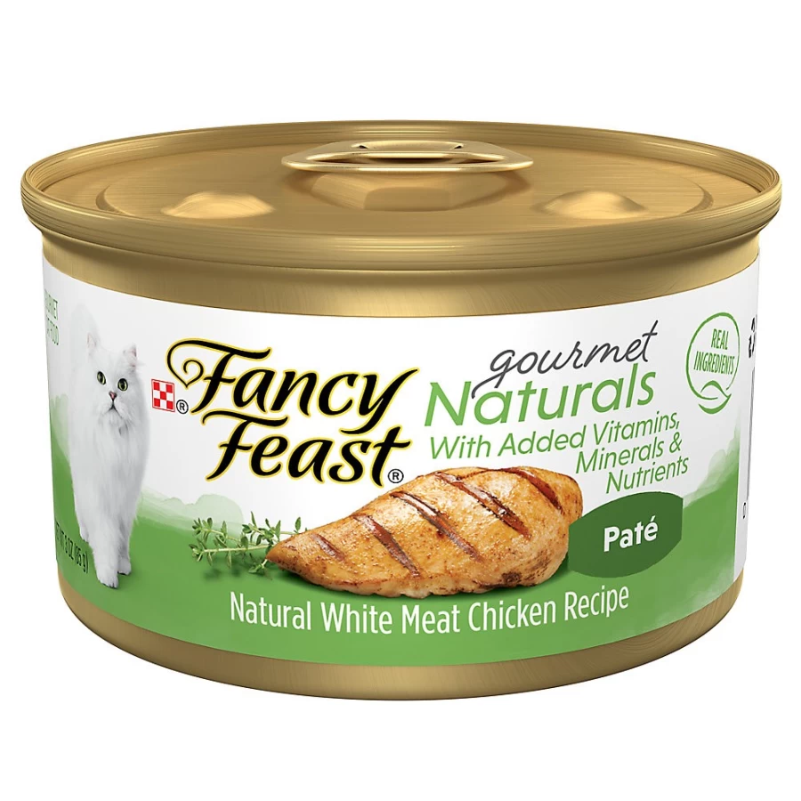 PetSmart Fancy Feast Grain Free Natural Wet Cat Food for Adults - 3.33 oz Gourmet Naturals Pate