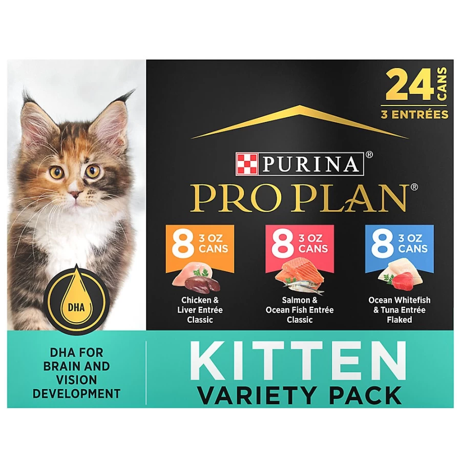 Purina Pro Plan Focus Kitten Wet Cat Food High-Protein with Essential Vitamins - 3 Oz Cans (24 Pack) | PetSmart