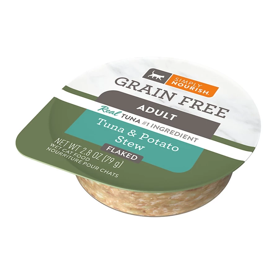 PetSmart Simply Nourish Grain-Free Natural Stew Wet Cat Food, 2.8 Oz - Original Recipe