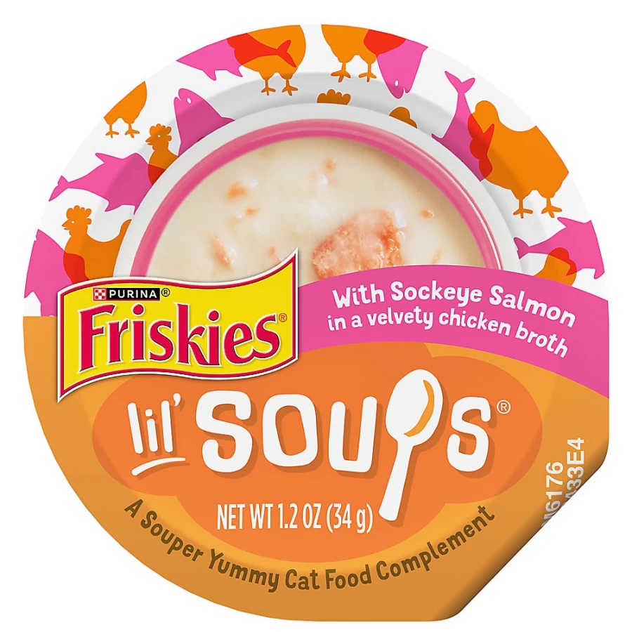 Purina Friskies Lil' Soups Wet Cat Food Topper - 1.2 oz Pouch | PetSmart