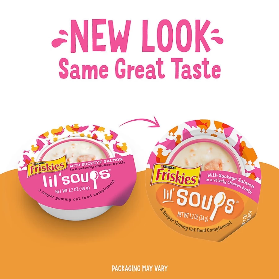 Purina Friskies Lil' Soups Wet Cat Food Topper - 1.2 oz Pouch | PetSmart