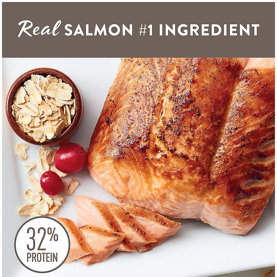PetSmart Simply Nourish Salmon Indoor Cat Food - Natural With-Grain Formula for Hairball Control