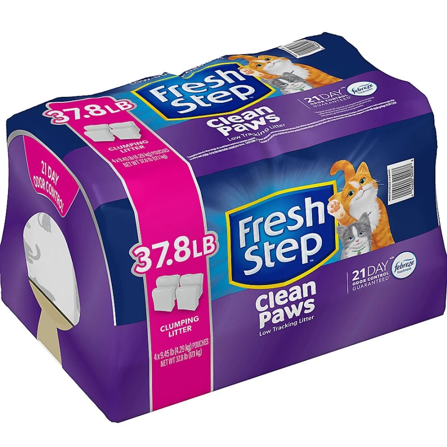 PetSmart Fresh Step Clumping Clay Cat Litter with Febreze - Low Dust, Low Tracking for Multi-Cat Homes