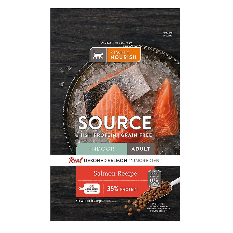 PetSmart Simply Nourish Grain-Free Salmon High-Protein Indoor Cat Dry Food Natural Recipe
